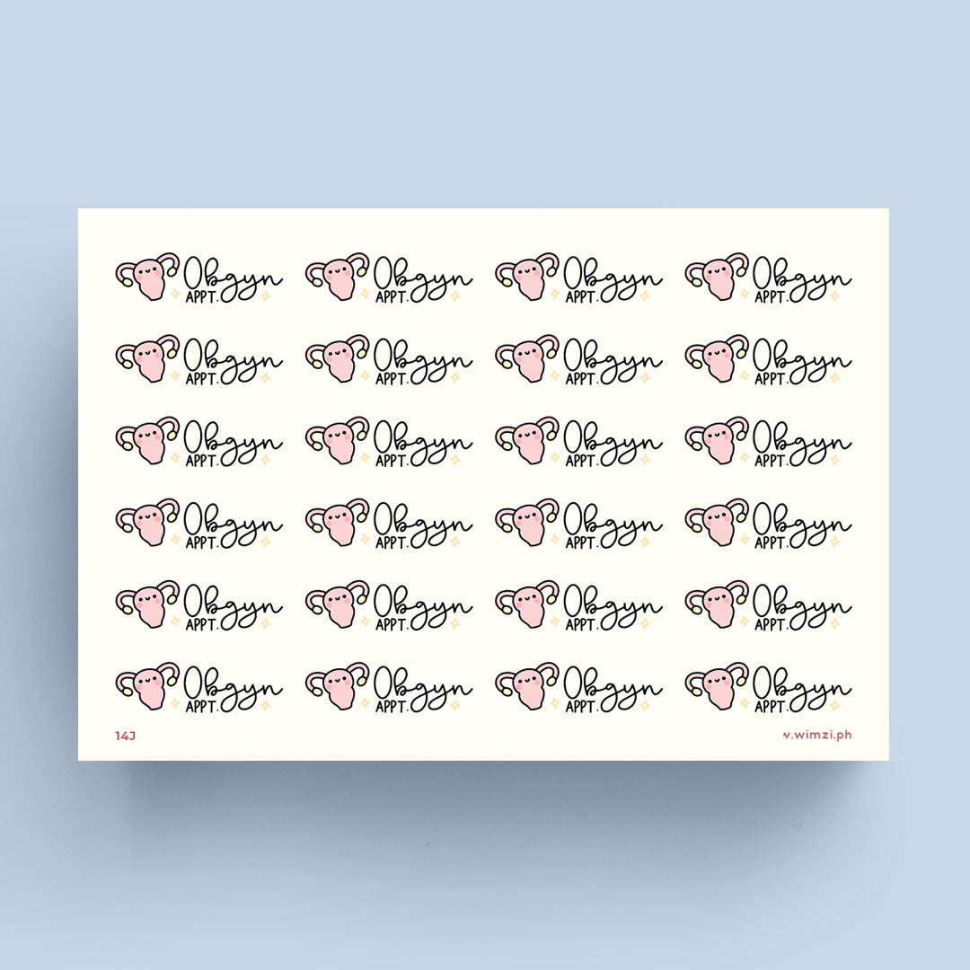 Obgyn Appointment Planner Stickers
