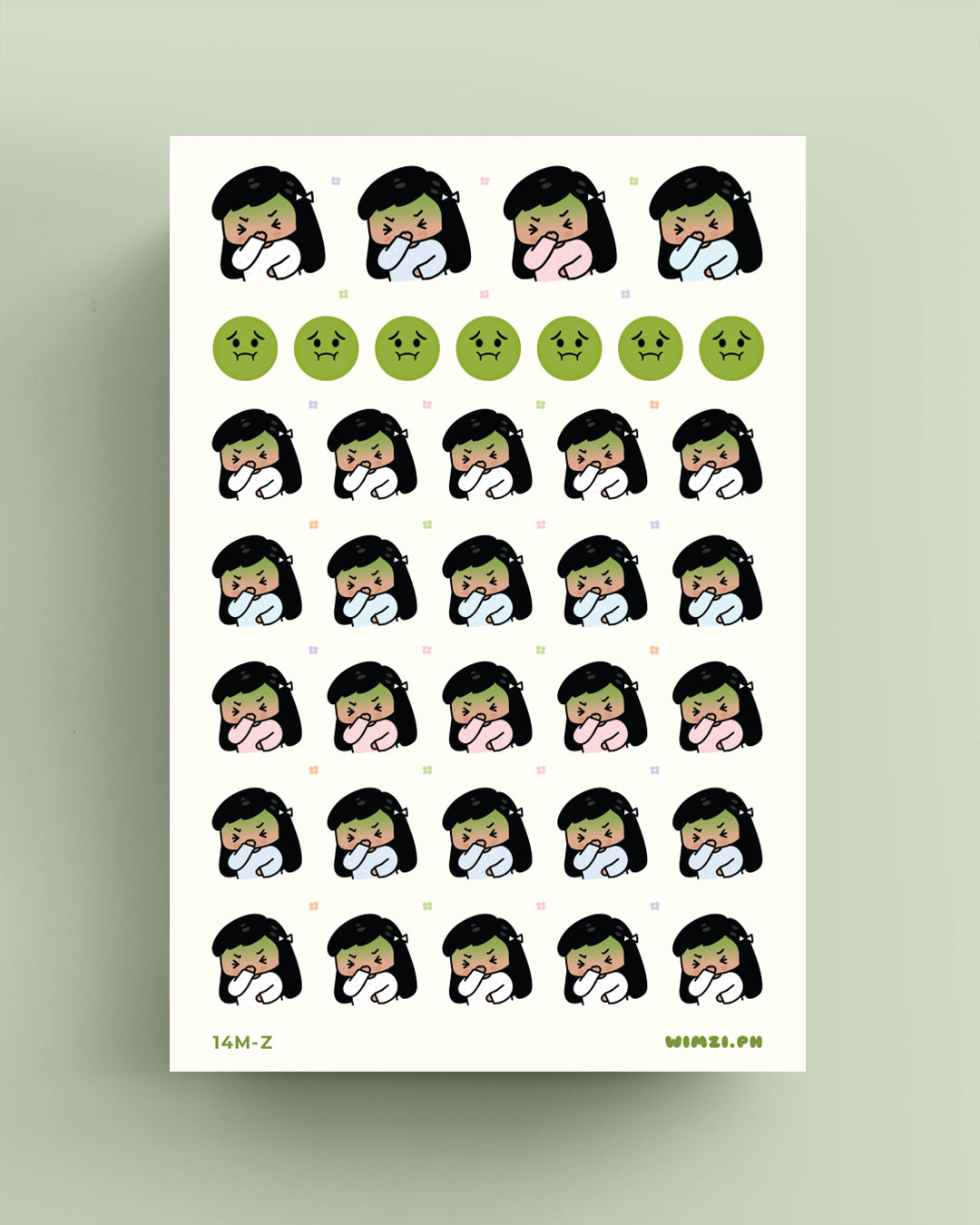 Nausea Planner Stickers