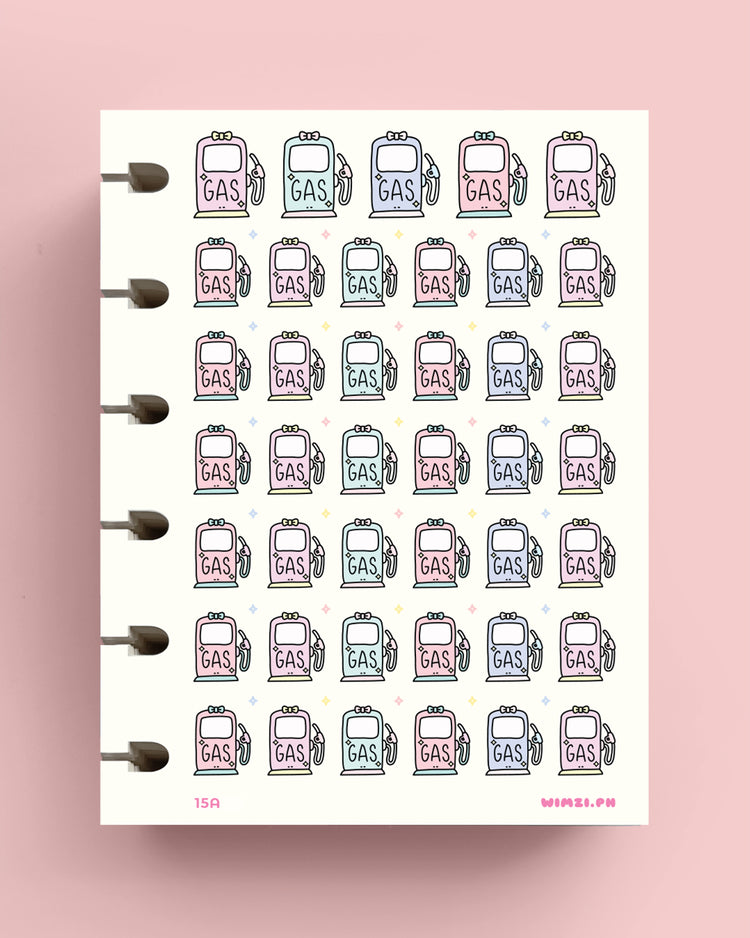 Gas Up Icon Planner Stickers