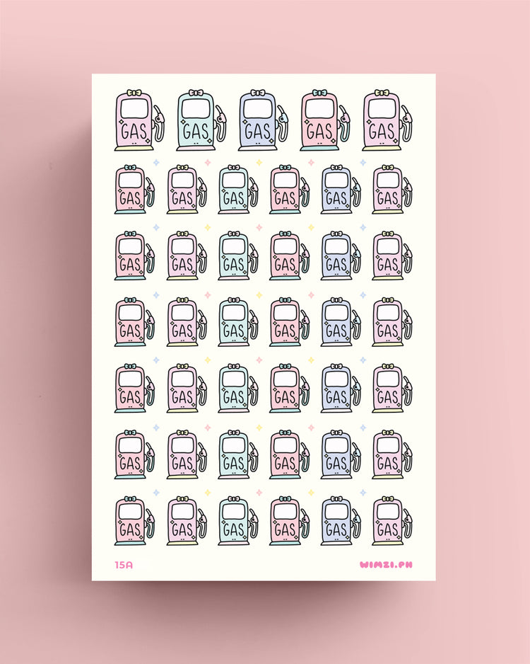 Gas Up Icon Planner Stickers