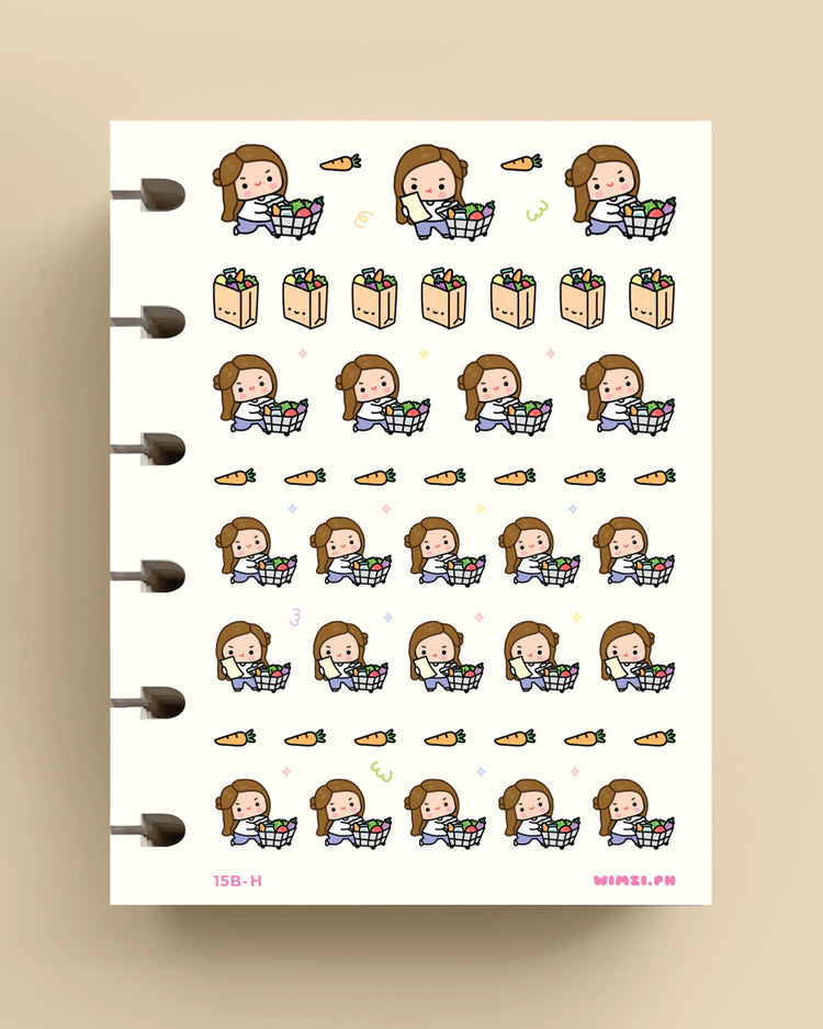 Grocery Shopping Planner Stickers