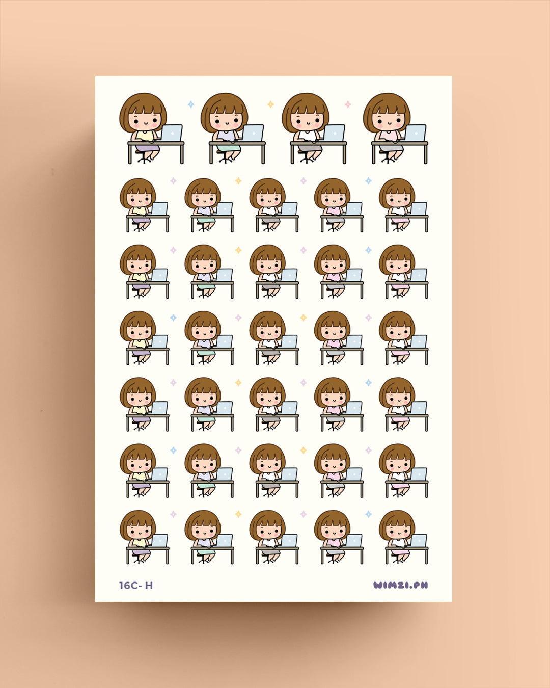 Working Girl Planner Stickers