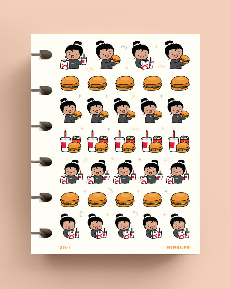 Chicken Sandwich Planner Stickers