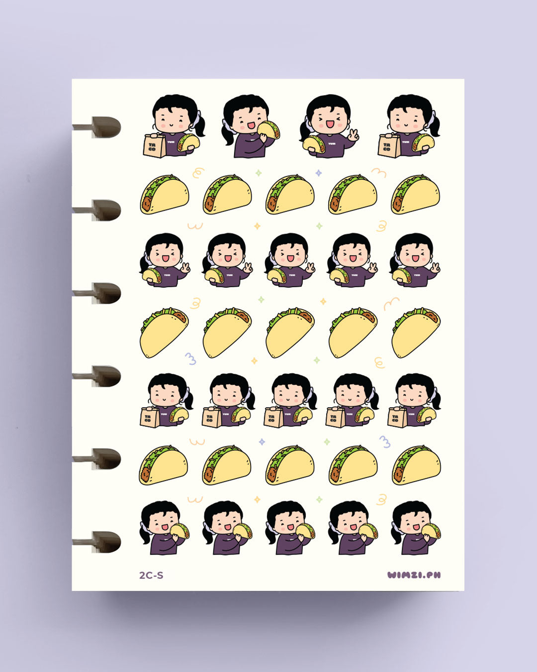 Taco Planner Stickers