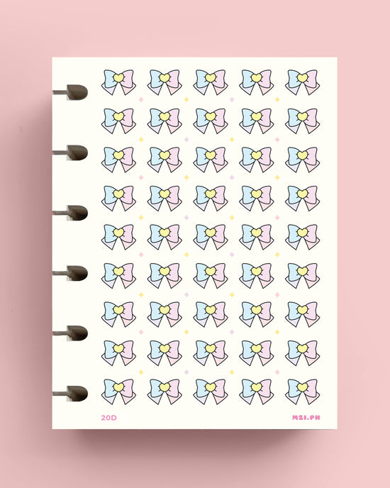 Kawaii Bow Planner Stickers