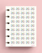 Kawaii Bow Planner Stickers