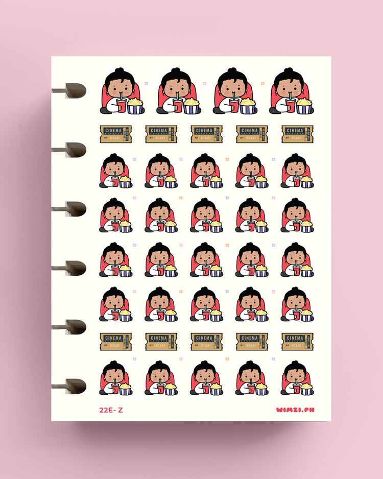 Movie Time Planner Stickers