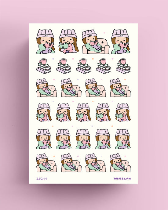 Cozy Reading Planner Stickers
