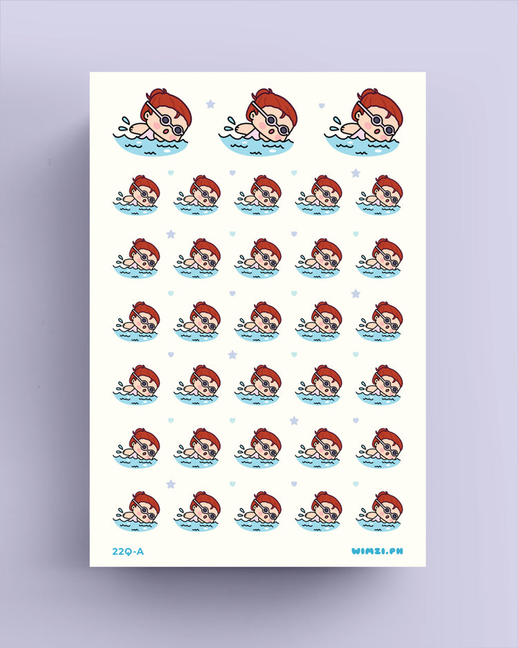 Swimming Planner Stickers