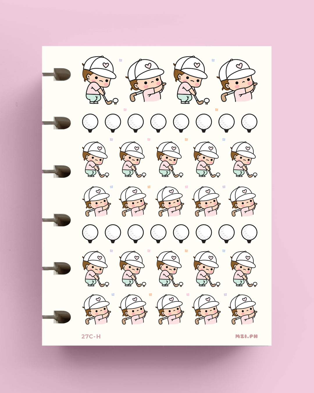 Golf Planner Stickers