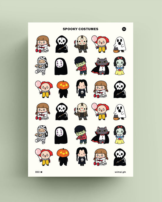 Spooky Costumes Planner Stickers