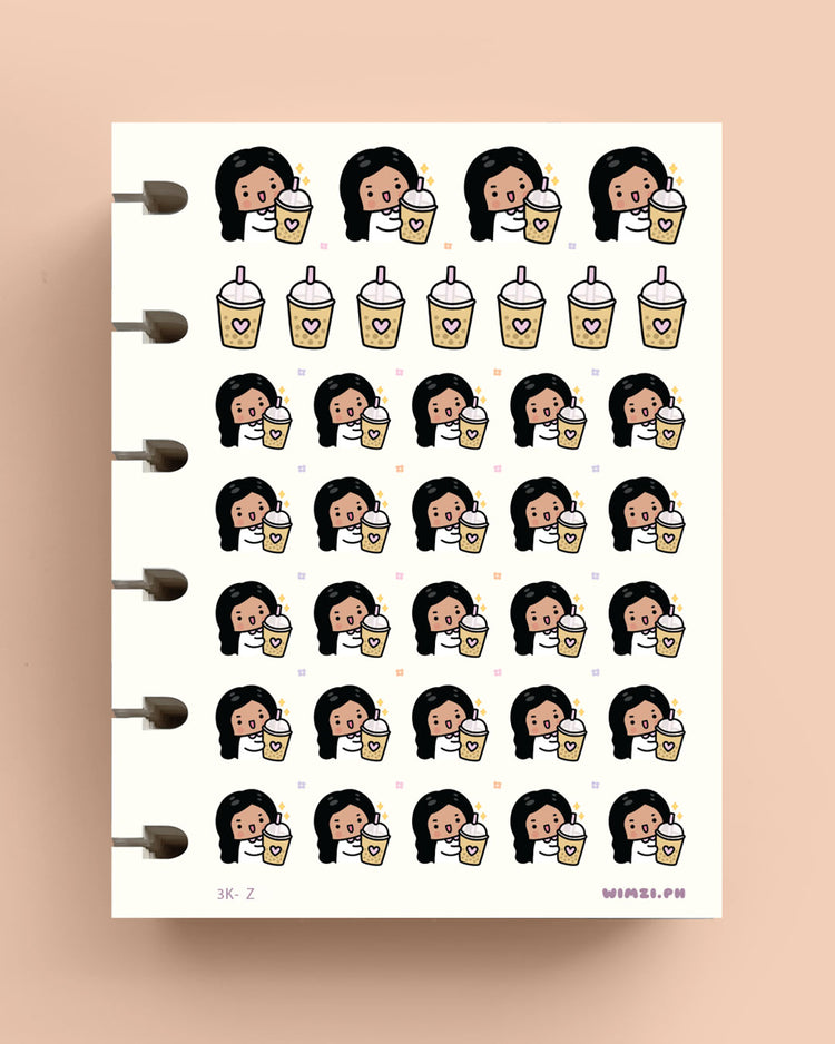 Milk Tea Planner Stickers
