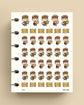 Mailman Brown Uniform Planner Stickers