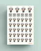 Male Engineer Planner Stickers