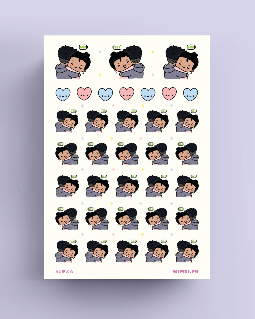 Power Hug Fully Charged Planner Stickers