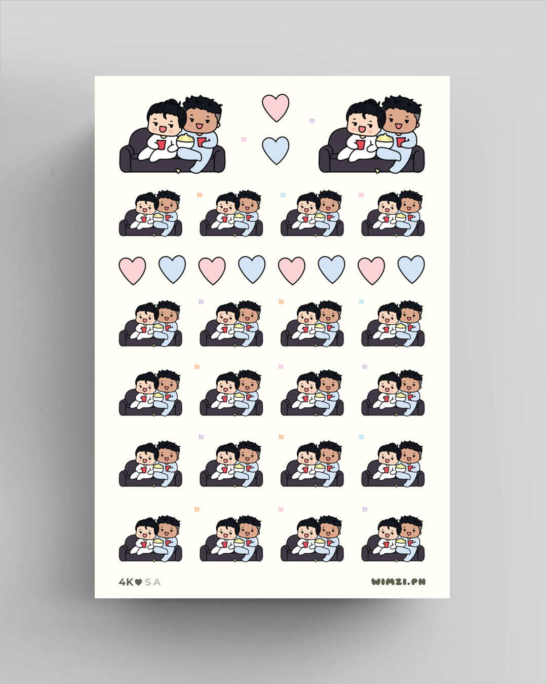 Binge Watch With Bae Planner Stickers