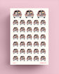 Couple in a Car Planner Stickers