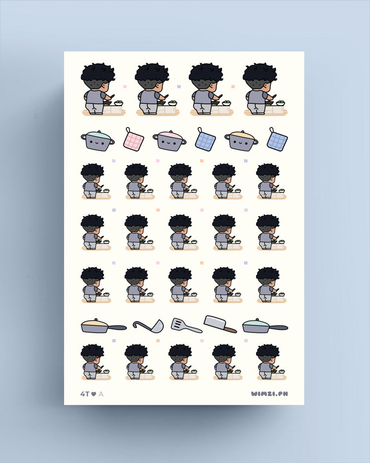 Husband Cooking Planner Stickers