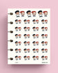 Couple Jogging Planner Stickers