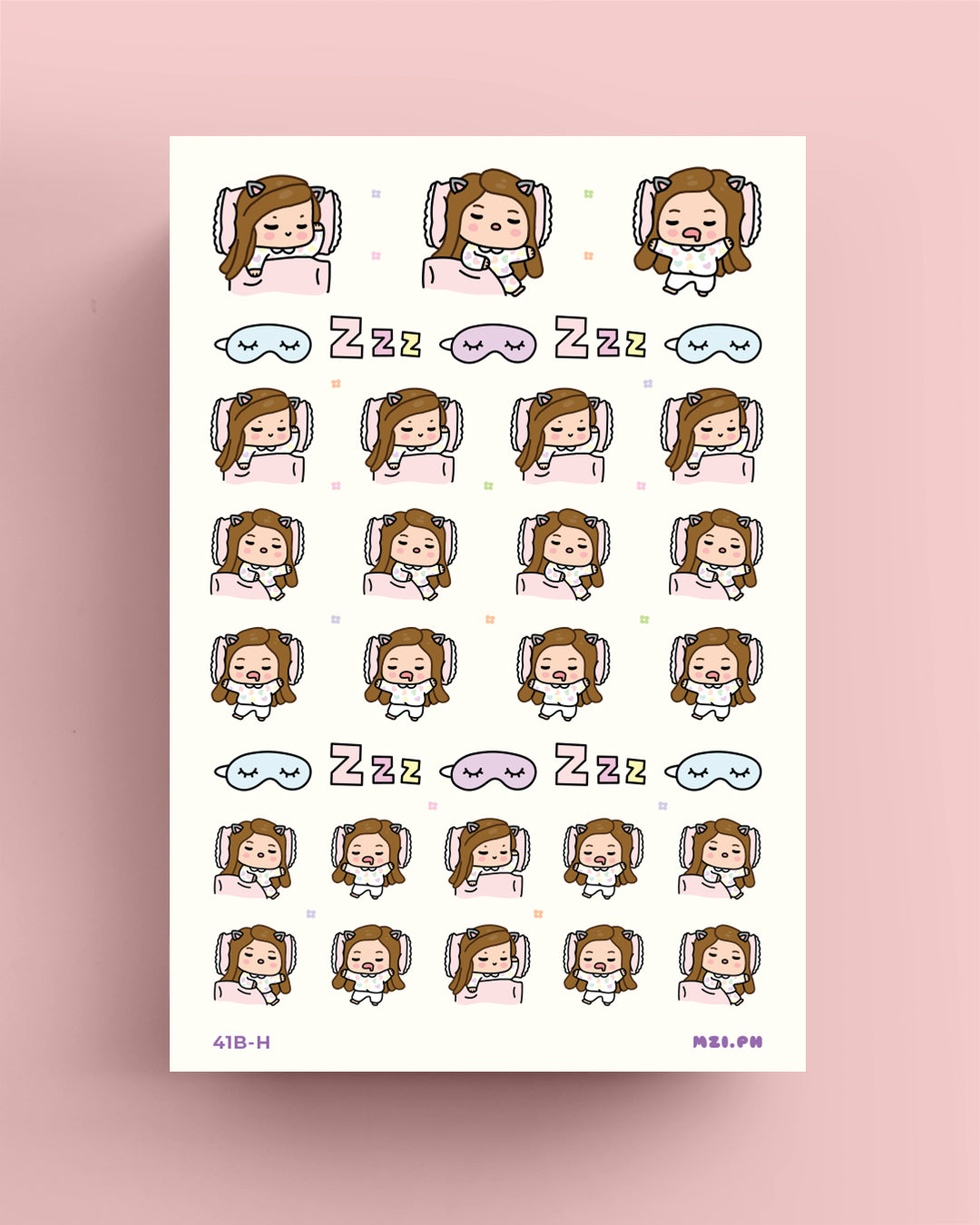 Sleep Mode Sticker Nap Time, Sleep Planner Stickers – Wimzi