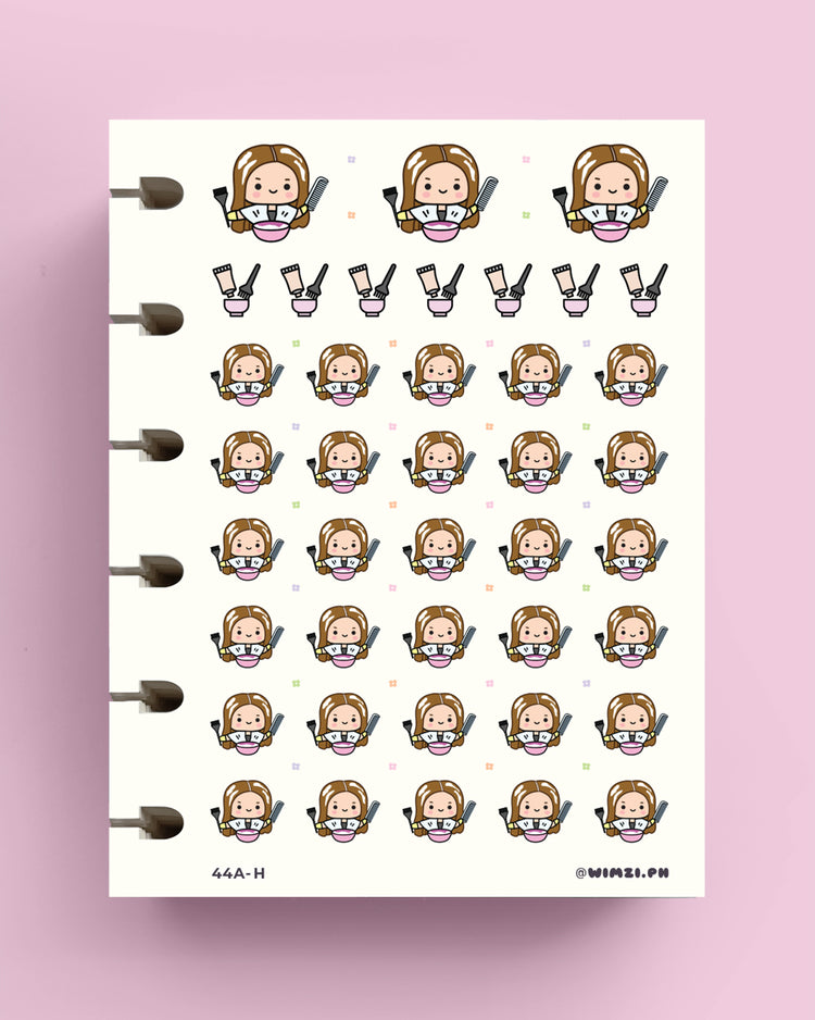 Hair Color Planner Stickers