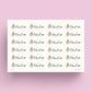 Nail Appointment Script Planner Stickers