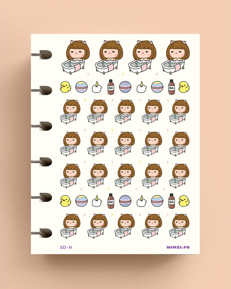 Bath Time Planner Stickers