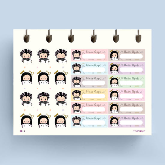 Hair Appointment Planner Stickers