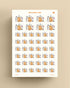 Cat Grooming Time Planner Stickers