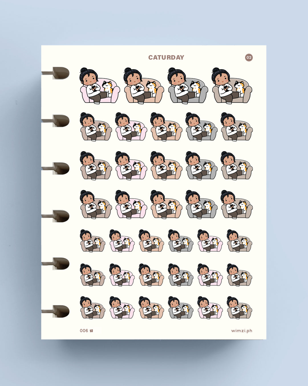 Caturday Planner Stickers