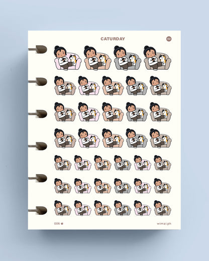 Caturday Planner Stickers