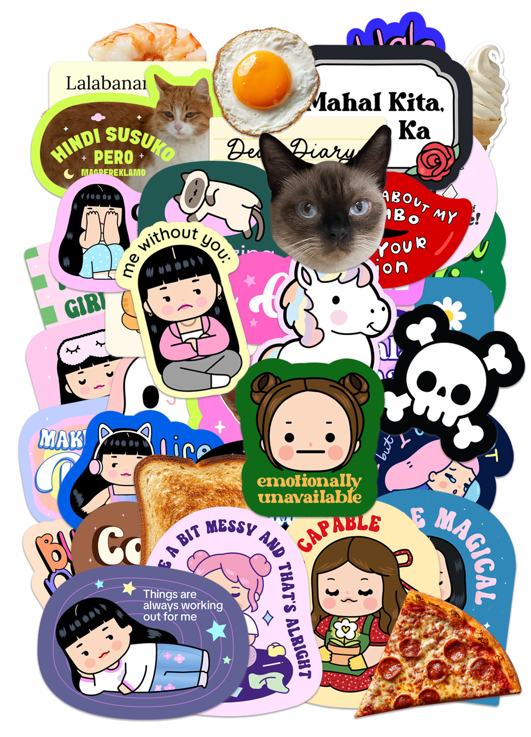 Cute Sticker Pack (62 Stickers)