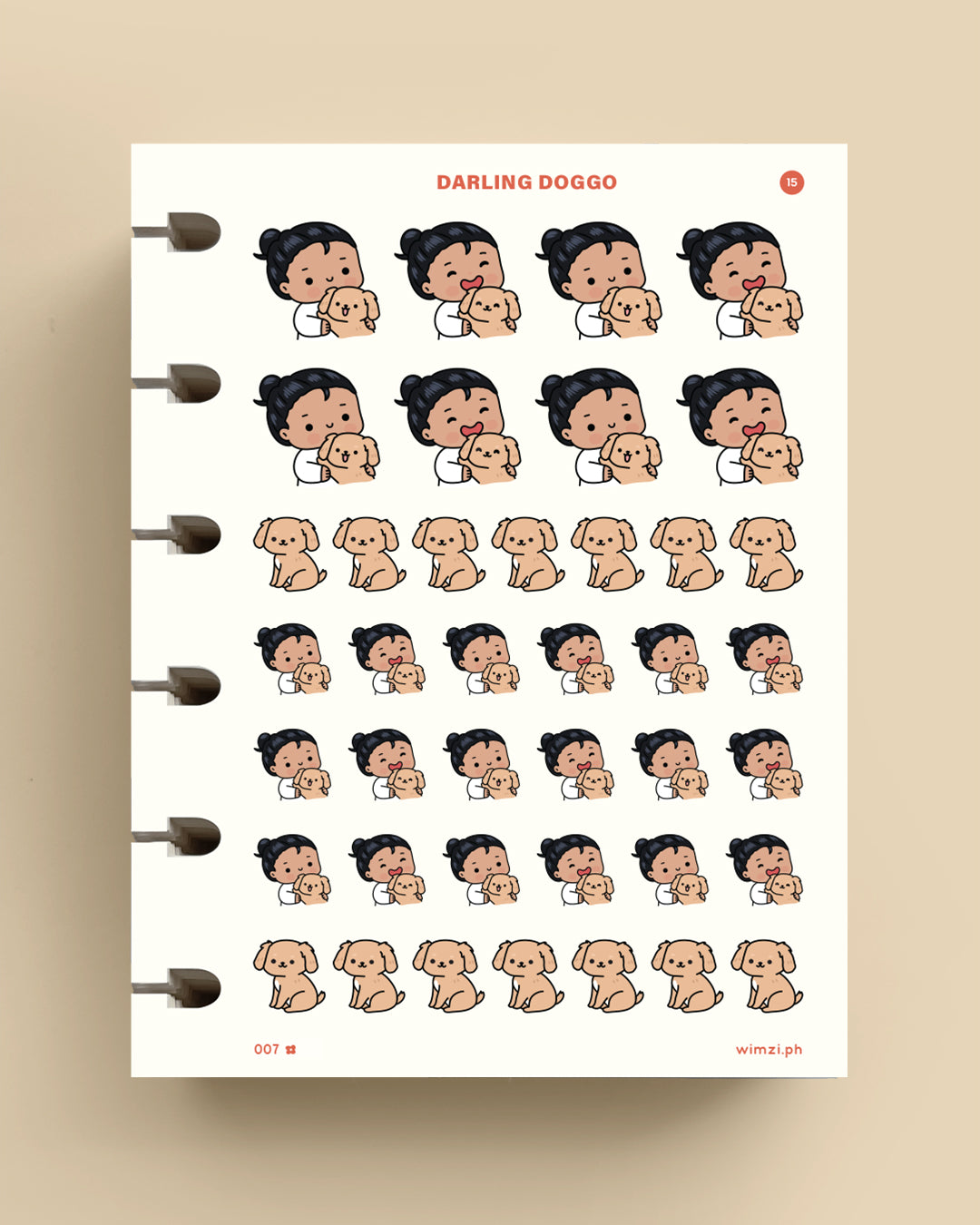 Darling Doggo Planner Stickers