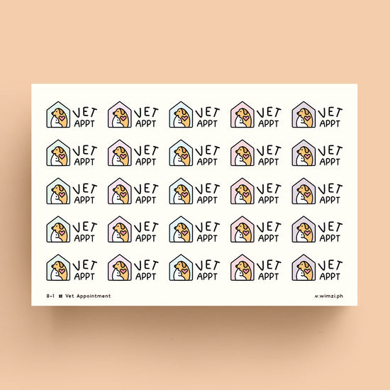 Vet Appointment Transparent Planner Stickers