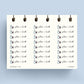 Flea and Tick - Transparent Planner Stickers