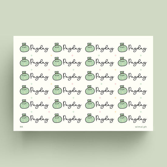 Payday Script Planner Stickers