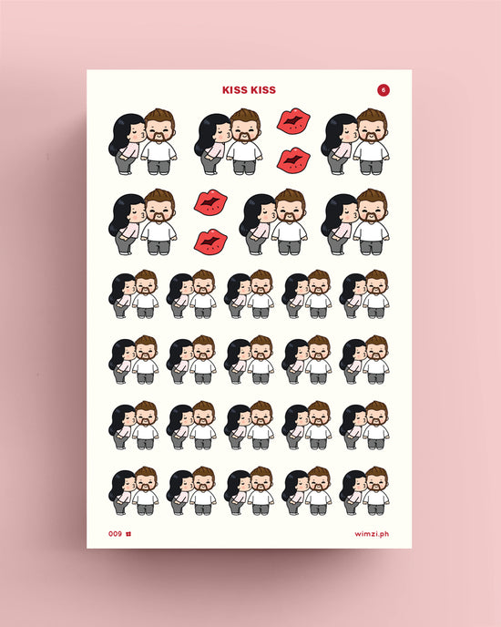 Kiss Kiss Couple Planner Stickers