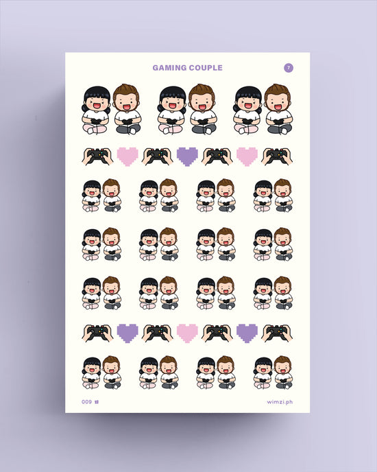 Gaming Couple Planner Stickers