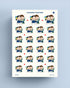 Cleaning Together Couple Planner Stickers