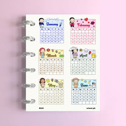 Mini 2026 Calendar Functional Planner Stickers