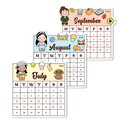 Wimzi 2026 Vinyl Sticker Calendar