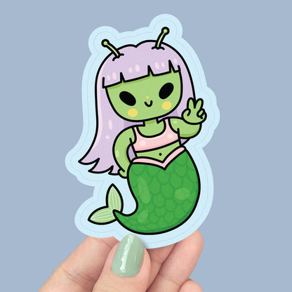 Space Mermaid Vinyl Sticker