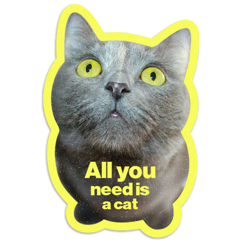 All You Need Is a Cat - Vinyl Sticker