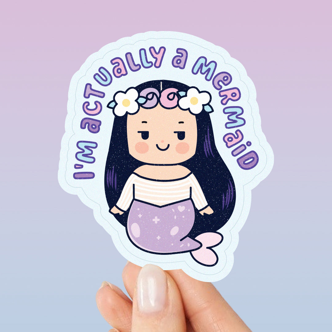 Kawaii Mermaid Vinyl Sticker