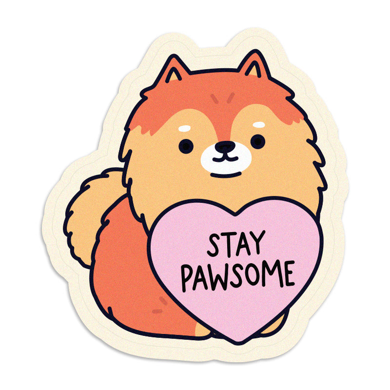 Stay Pawsitive Vinyl Sticker