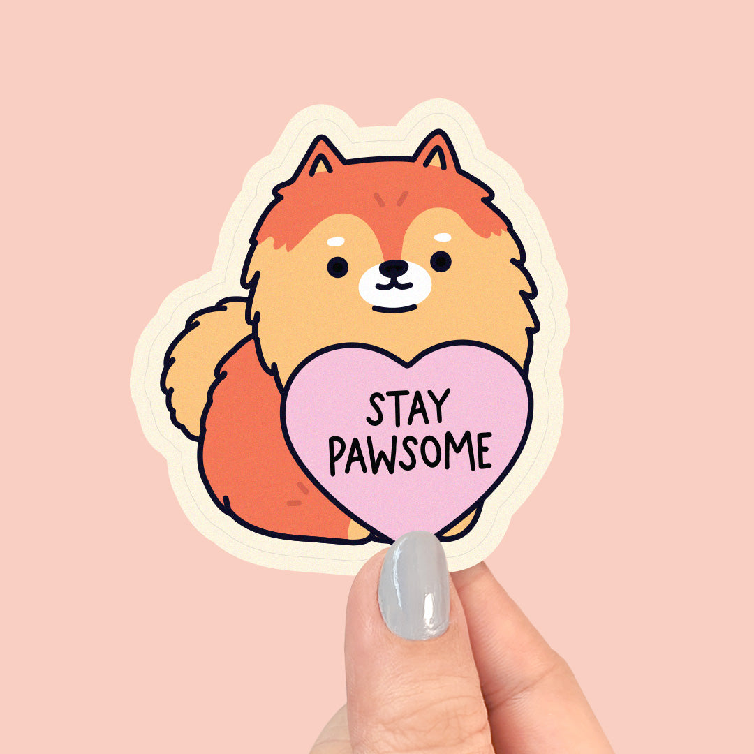 Stay Pawsome Vinyl Sticker