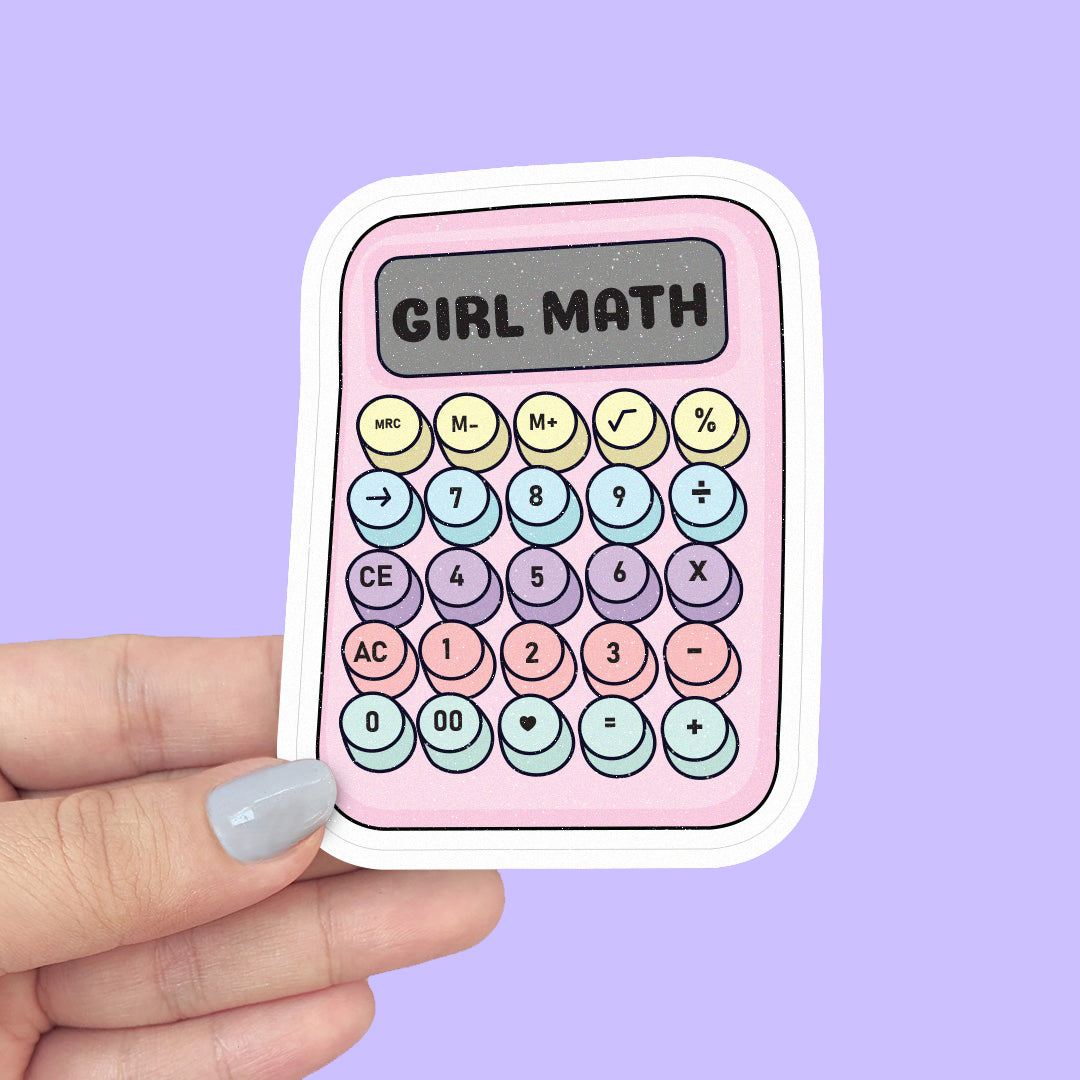 Girl Math Vinyl Sticker