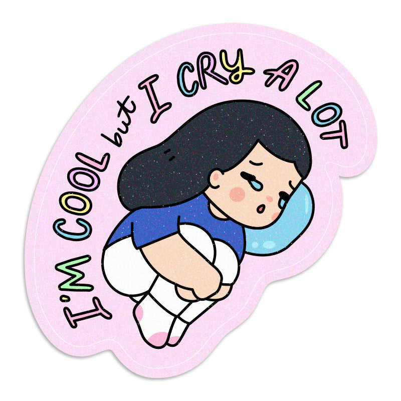 I Cry a Lot Vinyl Sticker