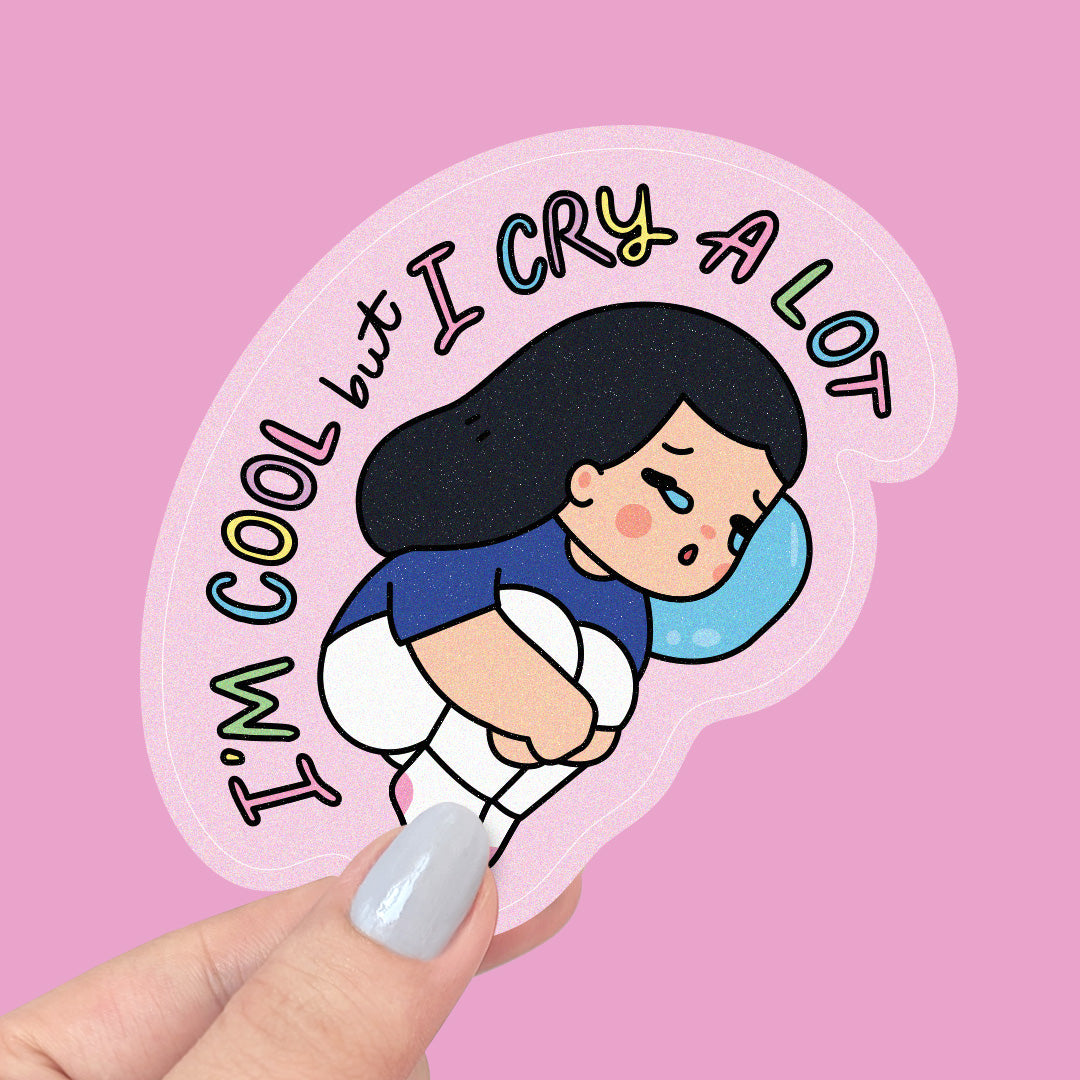 I Cry a Lot Vinyl Sticker