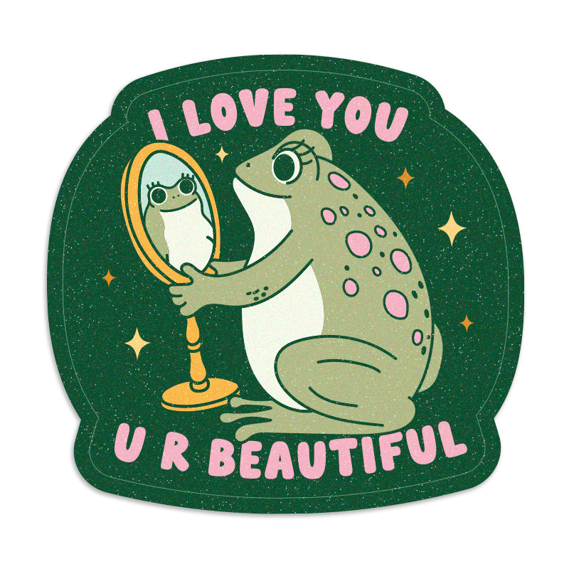 I Love You, You Are Beautiful Vinyl Sticker